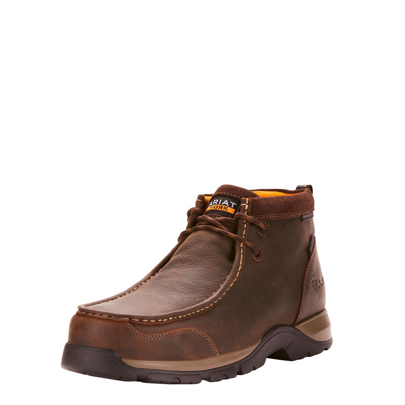 Ariat Edge Lte Moc Waterproof Composite Toe - Miesten TummanRuskea Työsaappaat ( AYJOCI-952 )